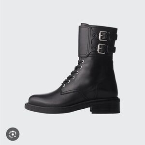 NEW Rag & Bone lace up moto boots size 39